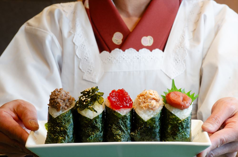 The Park Hotel Jodogahama.　The breakfast buffet’s new special: “Freshly made onigiri rice balls”